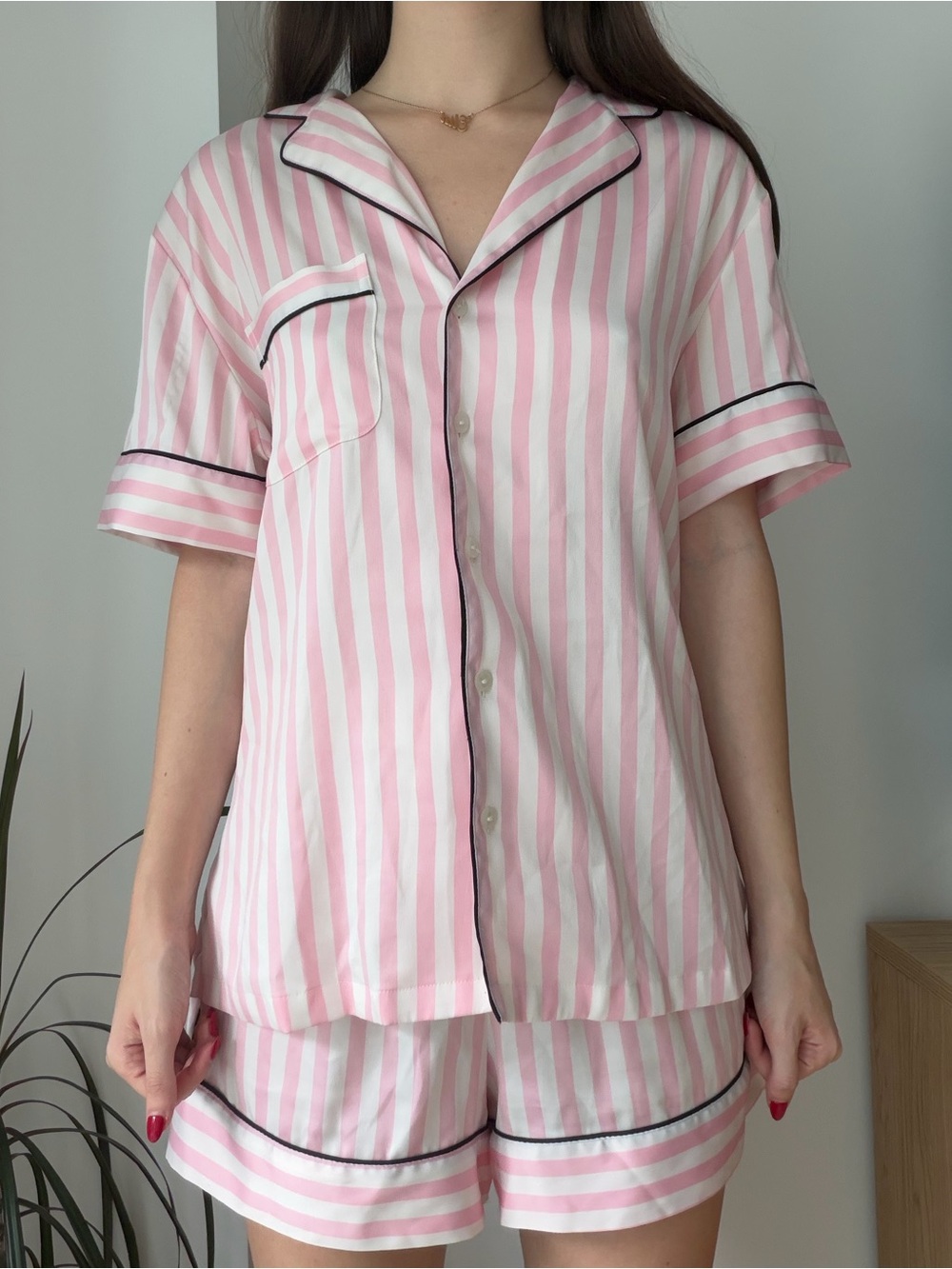 Victoria's Secret Striped Pink Pajamas